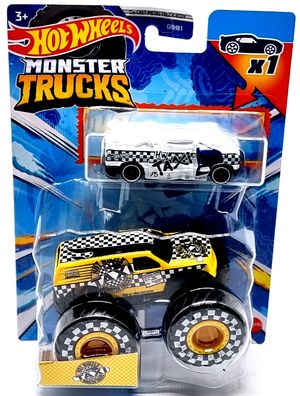 Mattel Hot Wheels doppel Pack Auto + Monster Trucks HKM07 Hot Wheels Taxi