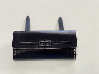 Werkzeug Satteltasche aus Lederfasern - schwarz