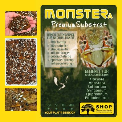 Monstera PremiumSubstrat - Monstera, Philodendron & andere Aronstabgewächse Erde