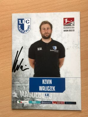 Kevin Waliczek 1. FC Magdeburg 2022-23 AK orig. signiert - TV FILM #5326