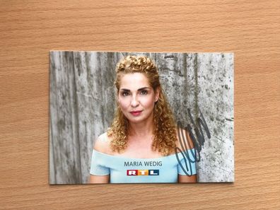 Maria Wedig GZSZ Schauspieler AK orig. signiert - TV FILM #5219