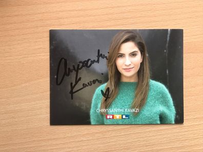 Chryssanthi Kavazi GZSZ Schauspieler AK orig. signiert - TV FILM #5226