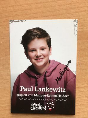 Malique-Romeo Heidorn Schloss Einstein Autogrammkarte orig signiert TV FILM 5176