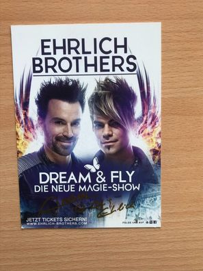 Ehrlich Brothers Autogrammkarte orig. signiert - TV FILM #5191