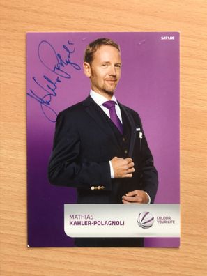 Mathias Kahler-Polagnoli Autogrammkarte orig. signiert - TV FILM MUSIK #5125