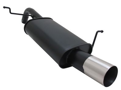 NOVUS Sportauspuff Endschalldämpfer 1x90mm RL passend für Ford Fiesta MK7 JA8