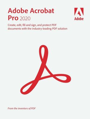 Adobe Acrobat Pro 2020 1 Gerät PC oder MAC