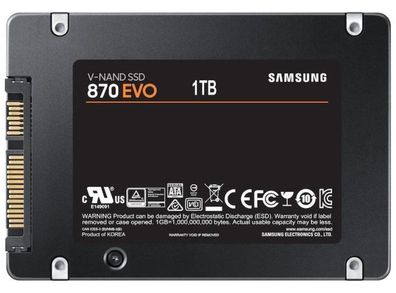 SSD 1TB Samsung 2,5&quot; (6.3cm) Sataiii 870 EVO retail