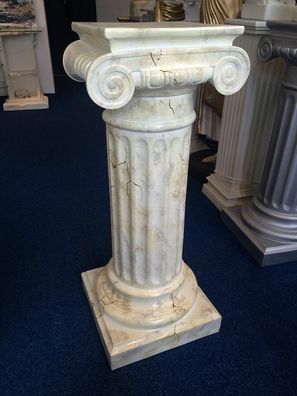 Säule Mäander Style Dekosäule 85cm Griechische Säulen Barock Podest Handbemalt 28