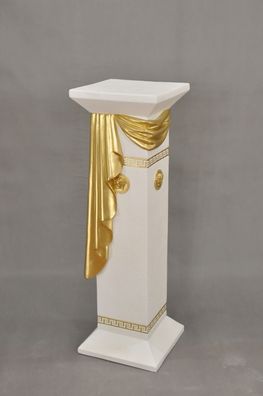 Säule Mäander Style Dekosäule 80cm Griechische Säulen Barock Podest Handbemalt 14