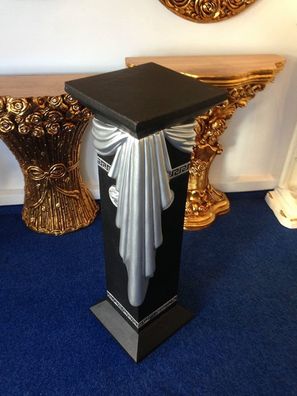 Säule Mäander Style Dekosäule 100cm Griechische Säulen Barock Podest Handbemalt