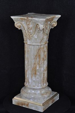 Säule Mäander Style Dekosäule 83cm Griechische Säulen Barock Podest Handbemalt