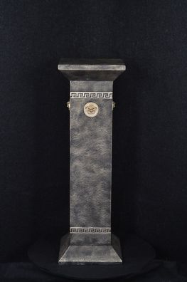 Säule Mäander Style Dekosäule 100 cm Griechische Säulen Barock Podest Handbemalt