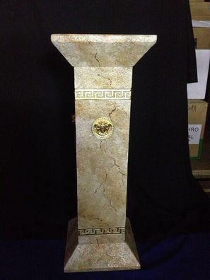 Säule Mäander Style Dekosäule 100 cm Griechische Säulen Barock Podest Handbemalt 56