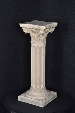 Säule Mäander Style Dekosäule 75cm Griechische Säulen Barock Podest Handbemalt