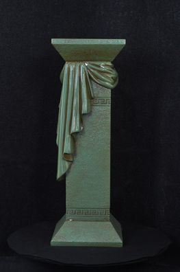 Säule Mäander Style Dekosäule 80cm Griechische Säulen Barock Podest Handbemalt 34