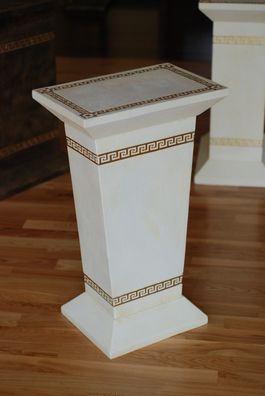 Säule Mäander Style Dekosäule 72 cm Griechische Säulen Barock Podest Handbemalt 1