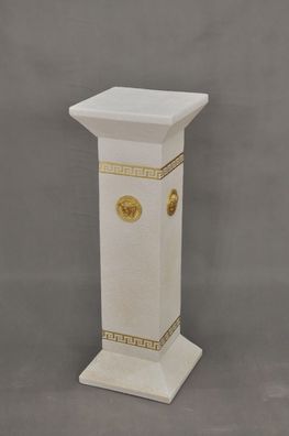 Säule Mäander Style Dekosäule 80 cm Griechische Säulen Barock Podest Handbemalt