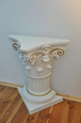 Säule Mäander Style Dekosäule 80cm Griechische Säulen Barock Podest Handbemalt 2
