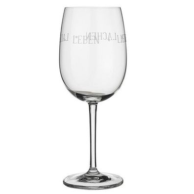 Weinglas mit Spruch "Leben Lieben Lallen" - Räder Design