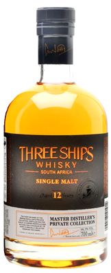 THREE SHIPS Single Malt Whisky, 12 JAHRE, Private Collection, 0,7L, 46,3% Vol.