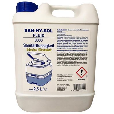 Sanitärflüssigkeit San-Hy-Sol 2,5L Aquakem Blue WC Hygiene Mobil EnsanToilette