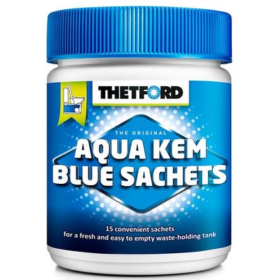 Aqua Kem Blue Sachets 15 Stück Sanitärzusatz für Campingtoilette Toilettenzusatz