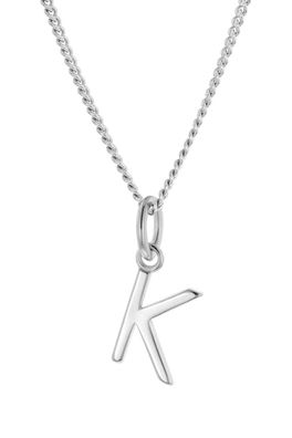trendor Schmuck Damen-Halskette mit Buchstabe K Anhänger Silber 925 15210-K