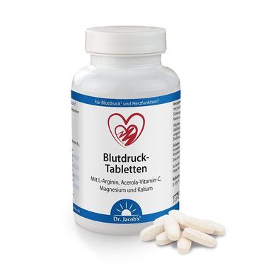 Dr. Jacob´s Blutdruck-Tabletten 126 Tabl. Kaliumcitrat, Magnesiumcitrat, Zink