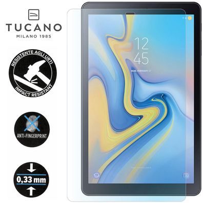Tucano 9h Hartglas für Samsung Galaxy Tab A 10.5 (2018) Schutzglas Full-Cover