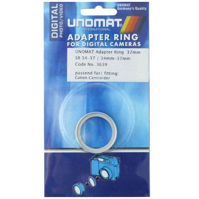 Filter-Adapter Objektiv 34mm auf Filter 37mm Adapter-Ring 34-37 mm Step up Ring