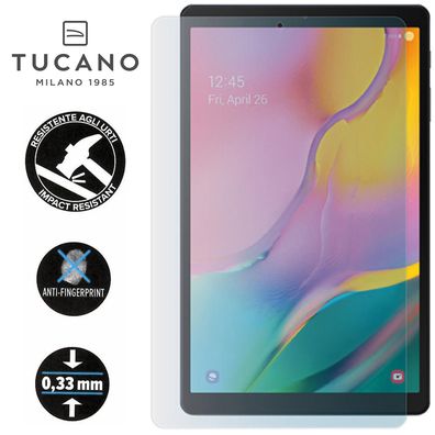 Tucano 9h Hartglas für Samsung Galaxy Tab A 10.1 (2019) Panzer Glas Full-Cover