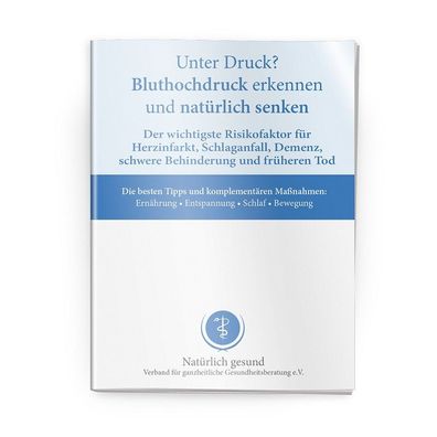 Ratgeber Bluthochdruck DIN A6, 68 Seiten, Behandlung, Schlafprobleme Dr. Jacob´s