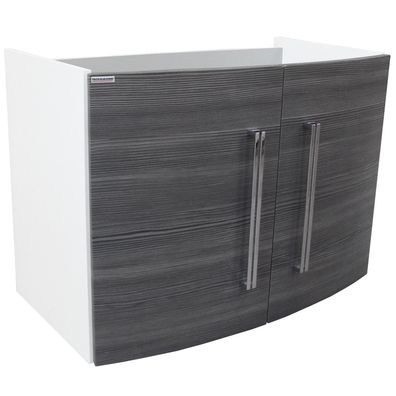 Fackelmann 73805 Waschtischunterschrank Unterschrank 80 cm Pinie-Anthrazit