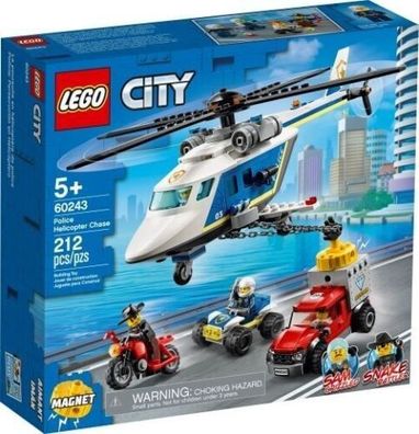 Lego® City 60243 Verfolgungsjagd mit dem Polizeihubschrauber, neu, ovp