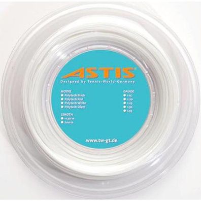 Astis Polytech White 200 m 1,20 mm Tennissaiten Saitenrolle