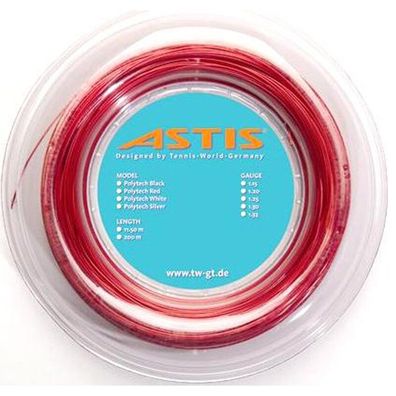 Astis Polytech Red 200 m 1,25 mm Tennissaiten Saitenrolle