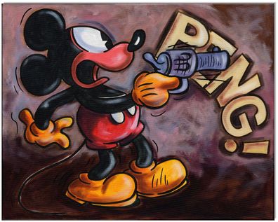 Klausewitz: Original Acryl auf Leinwand: Mickey Peng!! 40x50 cm