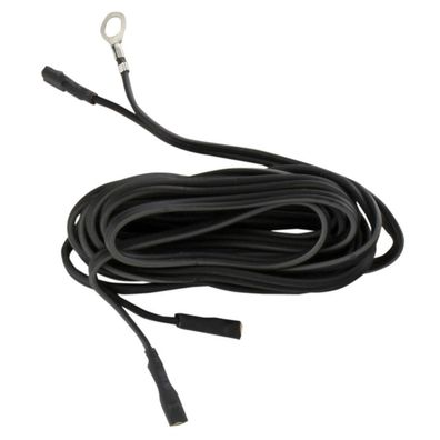 Kabel mit Kabelschuh / Ringöse 2200mm 2-pol schwarz - Werkstattversion (lose)