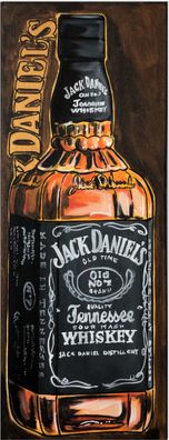 Klausewitz: Original Acryl auf Leinwand: Jack Daniels Art II 20x60 cm