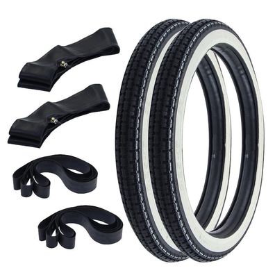 2x Reifen Weißwand Kenda K252 2.25-17 (2 1/4 x 17)33L TT + Schlauch + Felgenband
