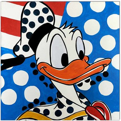Klausewitz: Original Acryl auf Leinwand: Donald Pop! II / 60x60 cm