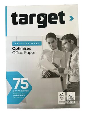 Target Professional Kopierpapier 75g/ m² DIN-A3 500 Blatt Druckerpapier weiß