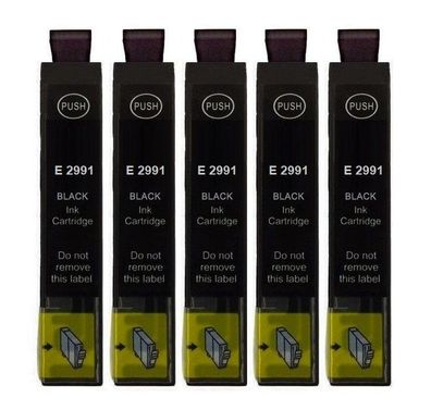 5 kompatible Patronen T2991 XL black für Epson XP-235 245 247 255 257 332 335 342 345