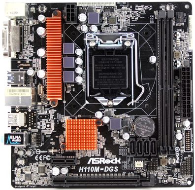 ASRock H110M-DGS Mainboard (Intel H110, LGA1151, DDR4, mircoATX)