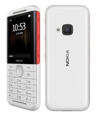 Nokia 5310 XpressMusic Weiß Rot TA-1212DS 2G Bluetooth Radio MP3 microSD Tasten ...