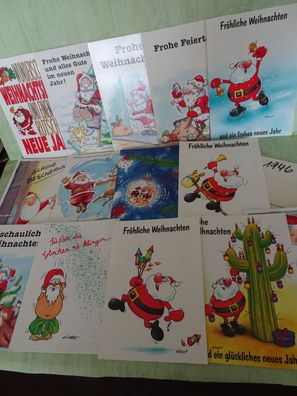 ältere Postkarten AK Tilly Gider Westedt Comic Humor Weihnachten - Auswahl -