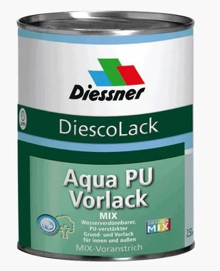 DiescoLack Aqua PU-Vorlack Weiß 0,75 Liter