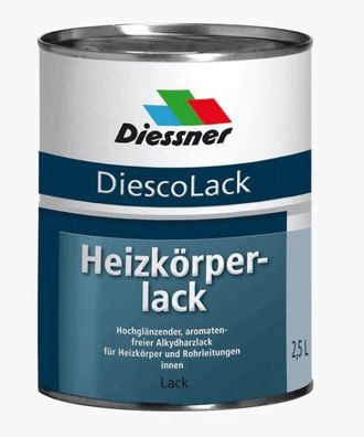 DiescoLack Heizkörperlack Weiß 0,75 Liter