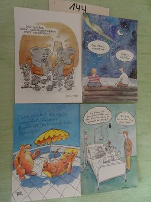 Postkarten AK 90er Jahre Johann Mayr Cartoonage Humor mit Witz Steffen Butz